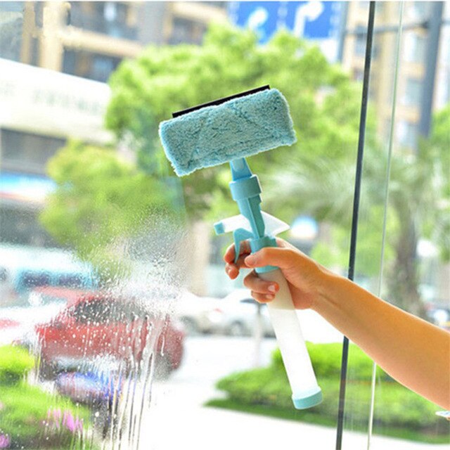 Spray Water Brush Window Glass Cleaner Wiper