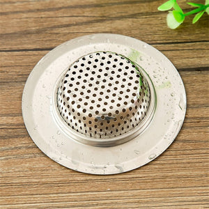 7/9/11cm Stainless Steel Sink Filter Hair Colanders Strainers Filter