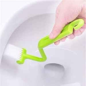 1 pc V Shape Toilet Cleaning Brush Portable Toilet Corner Brush