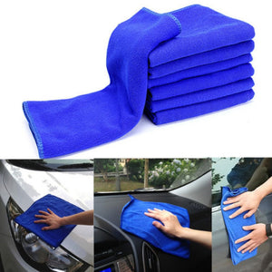6pcs/lot 30*30cm Car Cleaning Brush Cloth Blue Kitchen