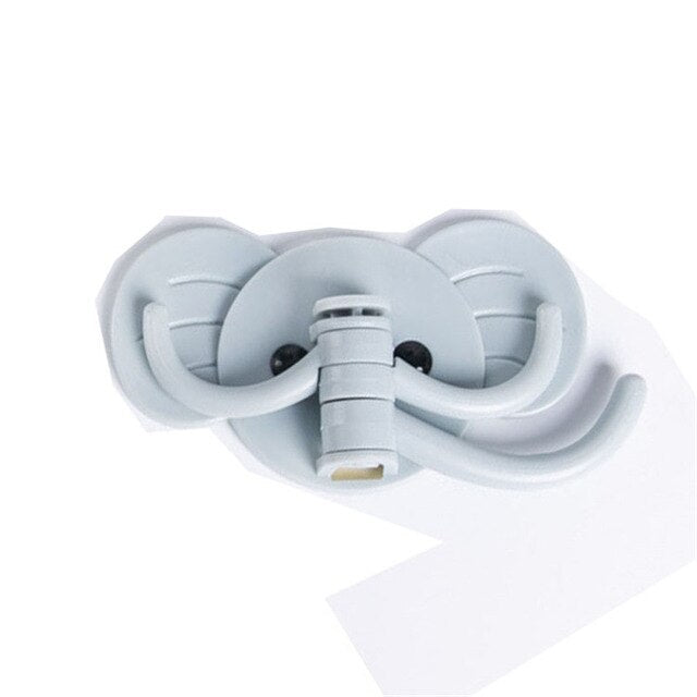1pcs Cute elephant wall sticky hooks kitchen bathroom hanger