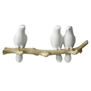 Decorative Birds On Tree Branch Wall Mounted