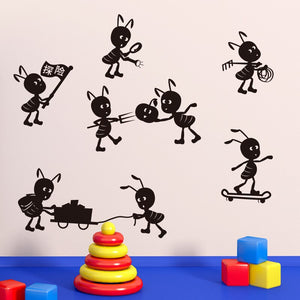 Ants Move House Funny Wall Stickers