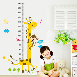 Kids Height Chart Wall Stickers home Decor Cartoon