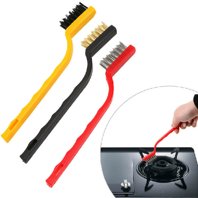 3Pcs/Set Cleaning Brush Gas Cooker Pans Novelty Household